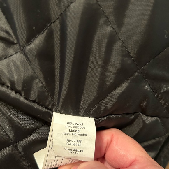 J Crew Pea Coat size XL   Dark grey  never worn - Picture 3 of 7